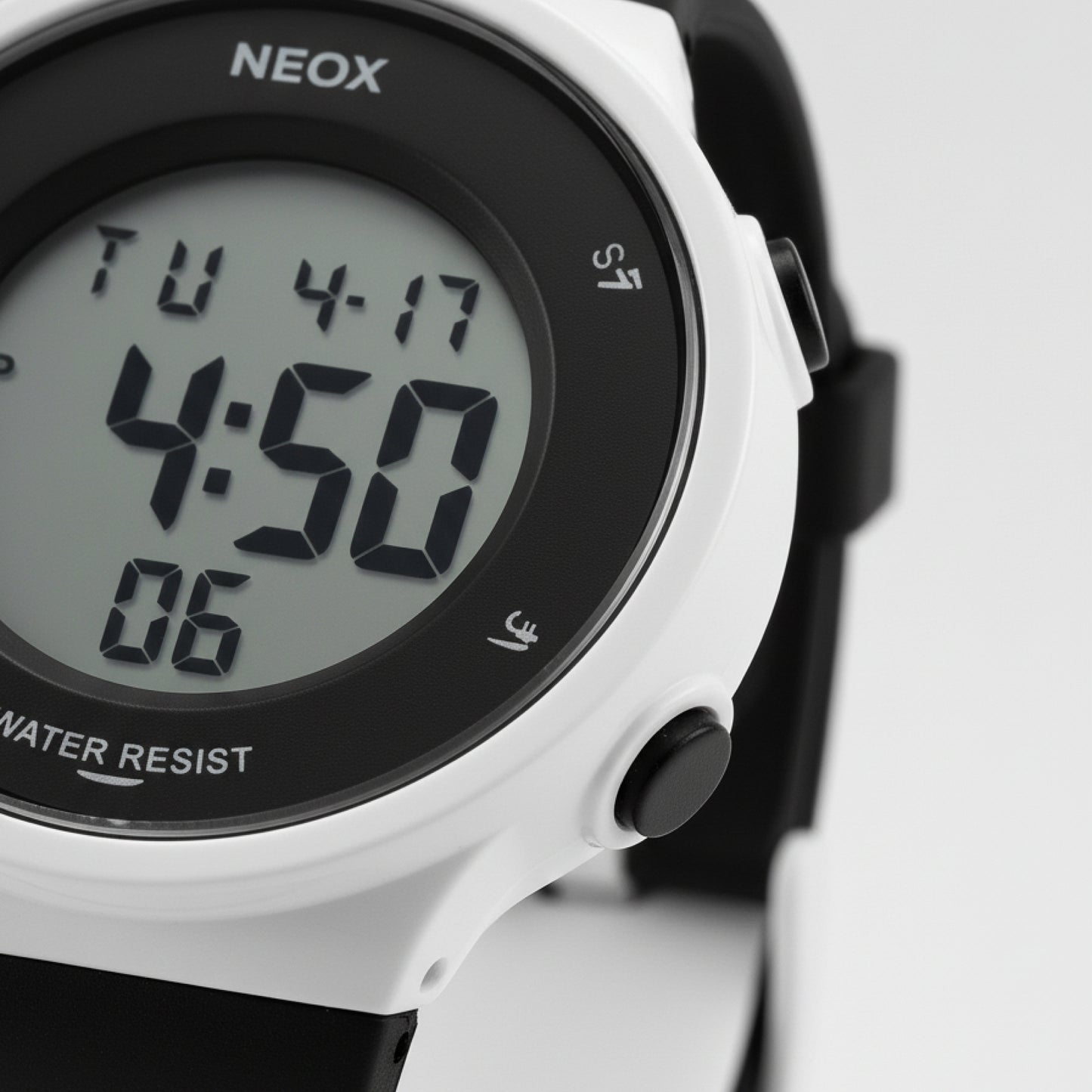 Kids Digital Sports Watch | Black Waterproof LED Watch | Soft Silicone Strap | Multi-Function Display