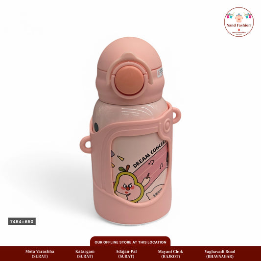 500ml Stainless Steel Insulated Straw Sipper Bottle with Strap – Ideal for Kids, School, and Travel" "Versatile 500ml Insulated Stainless Steel Straw Water Bottle with Strap – Perfect for School, Kids, and On-the-Go Adventures