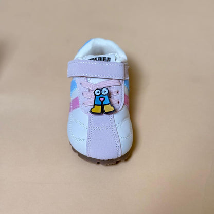 Pink & Blue Stripe Casual Sneakers