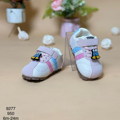 Pink & Blue Stripe Casual Sneakers