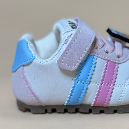 Pink & Blue Stripe Casual Sneakers