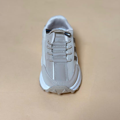 Stylish beige kids sneaker