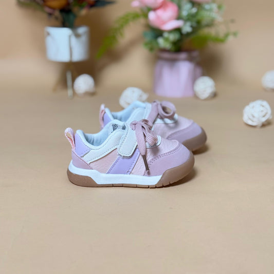 trendy pastel pink kids sneaker