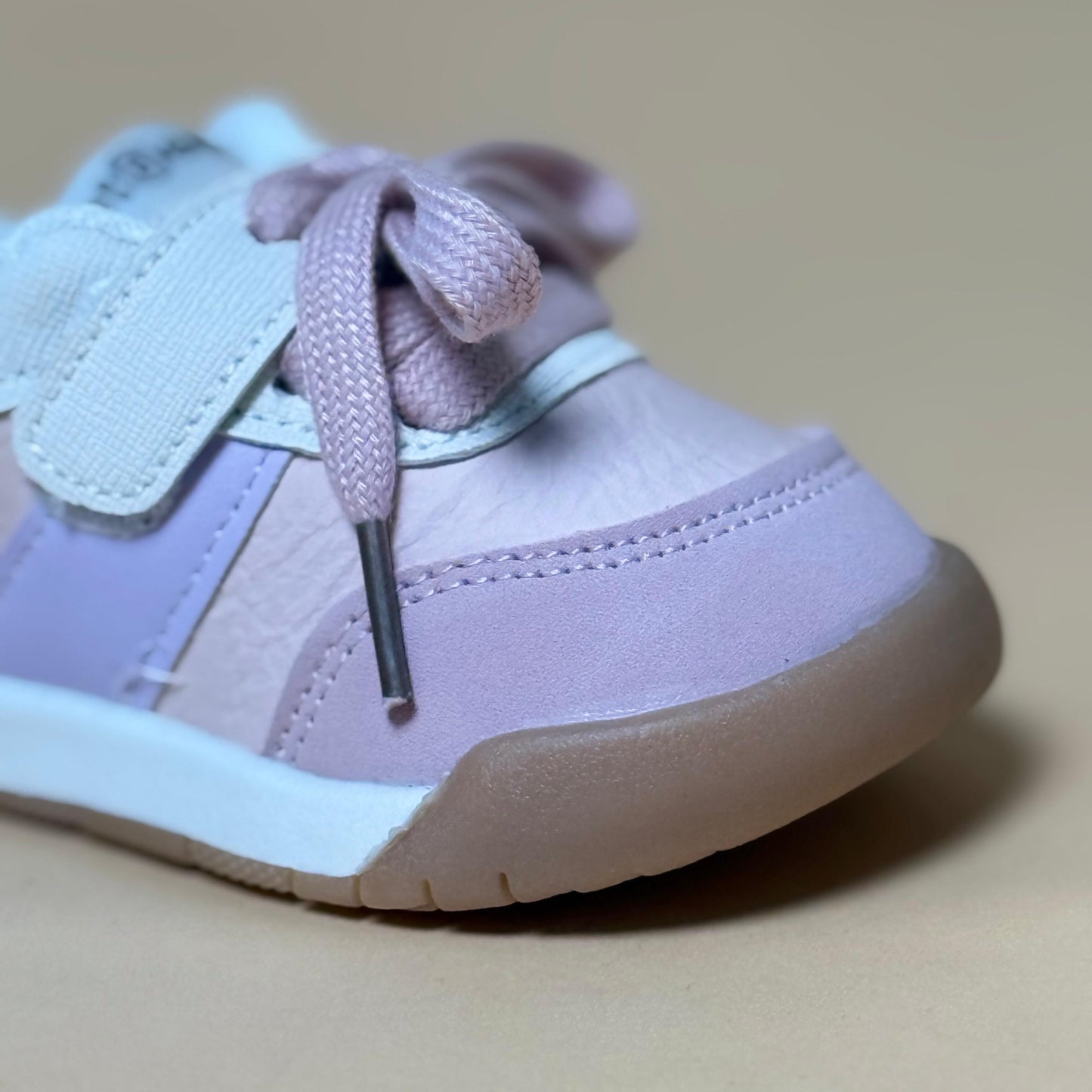 trendy pastel pink kids sneaker