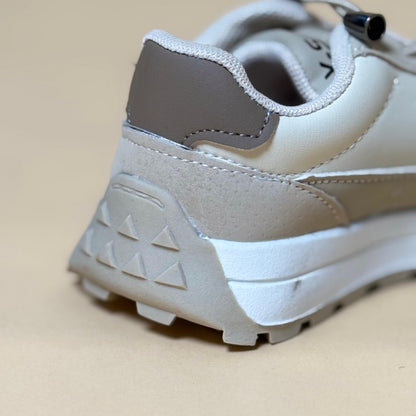 Stylish beige kids sneaker