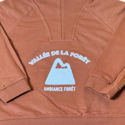 Boys High Neck Brown Sweatshirt