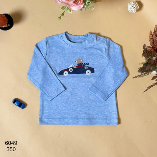 Teddy Race Car Full Sleeve T-Shirt