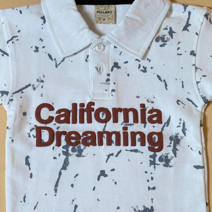 California Dreaming Printed Kids Polo T-shirt
