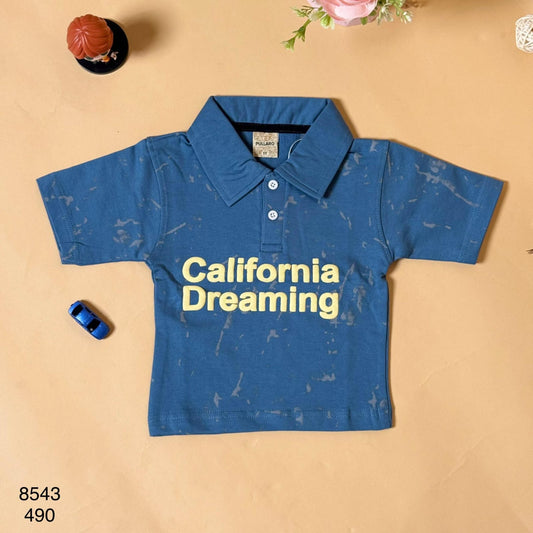California Dreaming Printed Kids Polo T-shirt