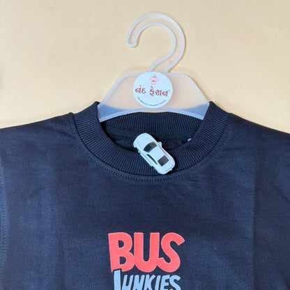 Drop Shoulder “Bus Junkies” T-Shirt