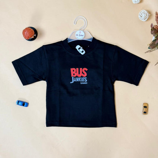 Drop Shoulder “Bus Junkies” T-Shirt