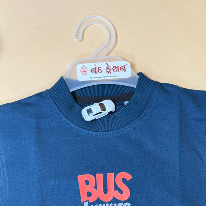 Drop Shoulder “Bus Junkies” T-Shirt