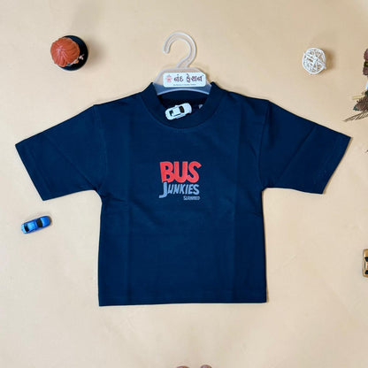 Drop Shoulder “Bus Junkies” T-Shirt