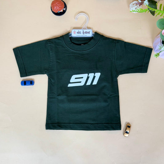 Drop Shoulder"911 Minimal" T-Shirt