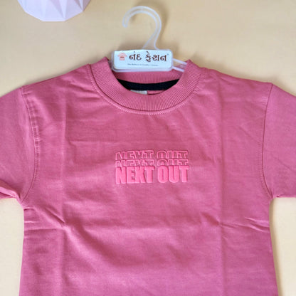 Drop Shoulder"Next Out Astronaut"T-Shirt