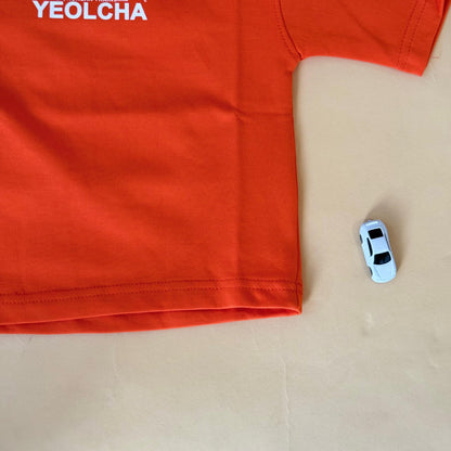 Drop Shoulder"Yeolcha Korean Train"T-Shirt