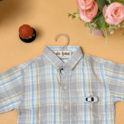 Classic Checkered Kids Shirt
