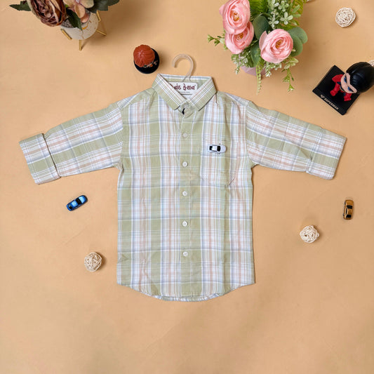 Classic Checkered Kids Shirt