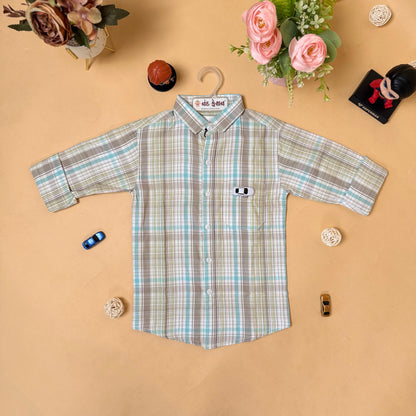 Classic Checkered Kids Shirt