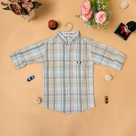 Classic Checkered Kids Shirt