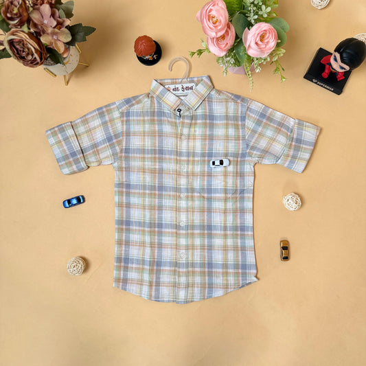 Classic Checkered Kids Shirt
