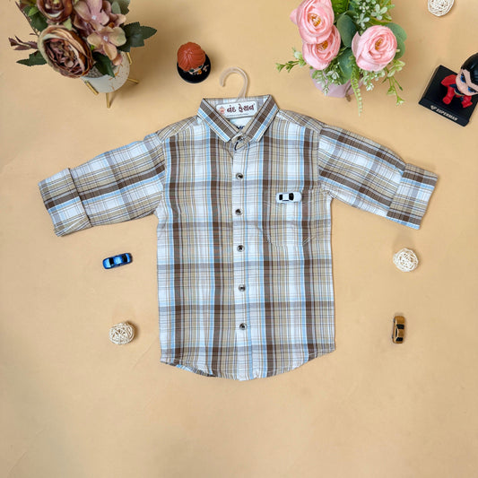 Classic Checkered Kids Shirt