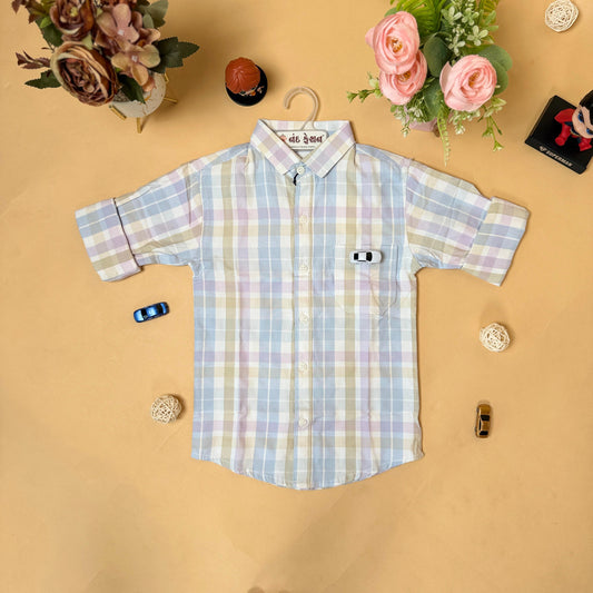 Classic Checkered Kids Shirt