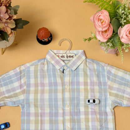 Classic Checkered Kids Shirt