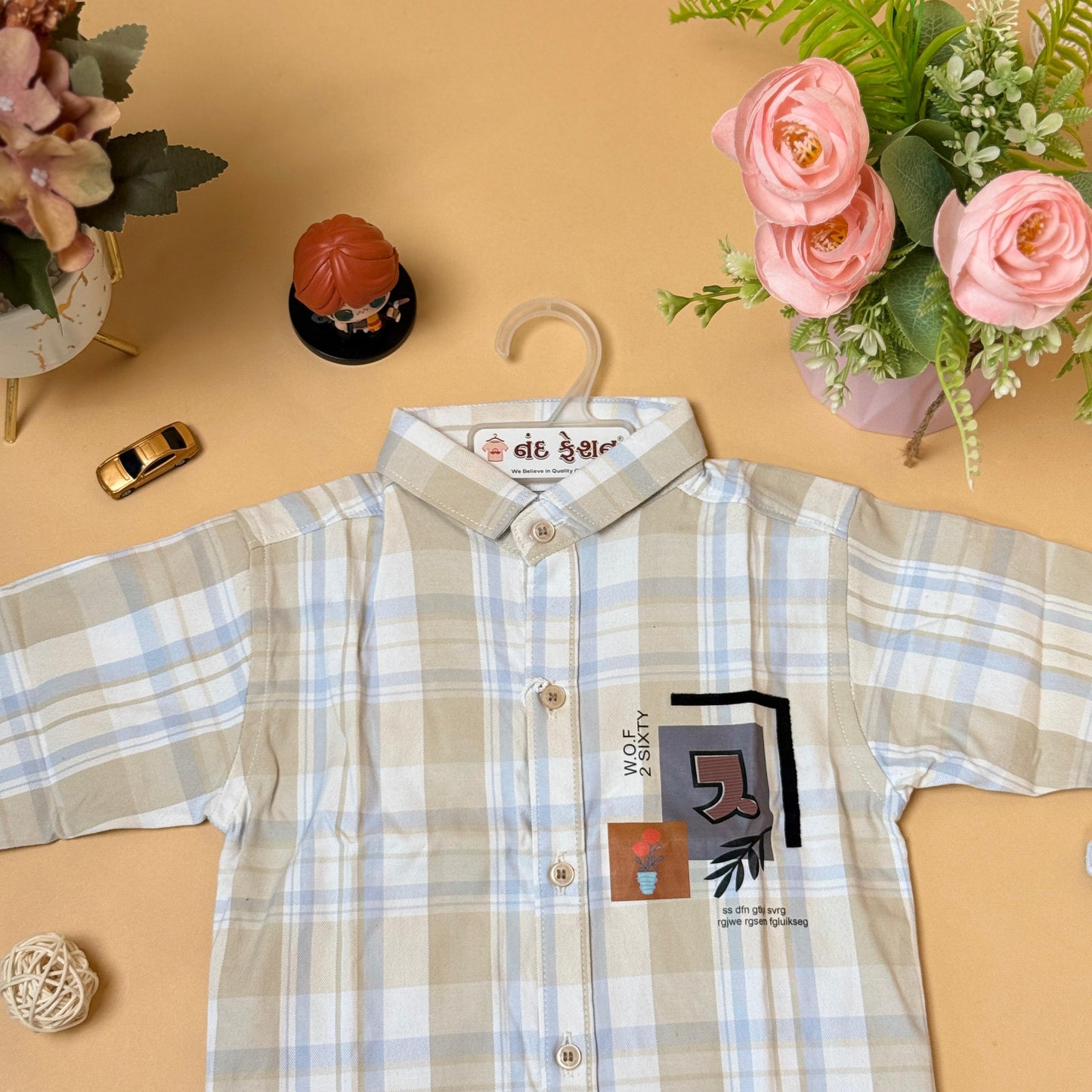 Classic Checkered Kids Shirt