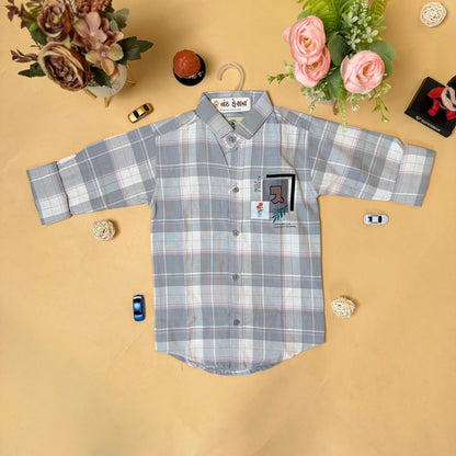 Classic Checkered Kids Shirt