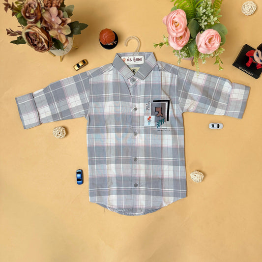 Classic Checkered Kids Shirt