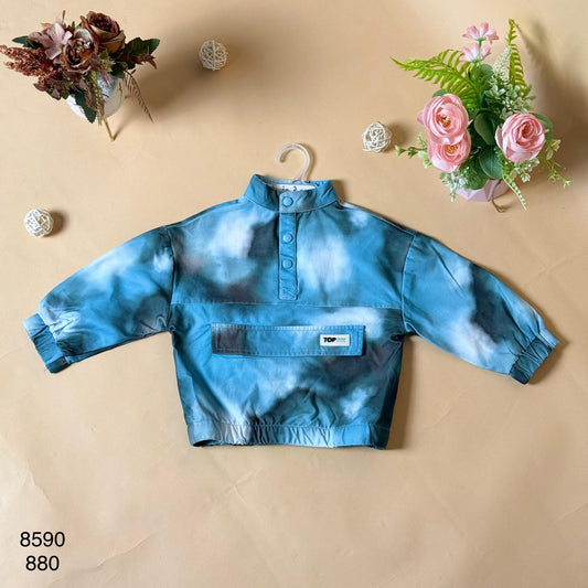 Cool Blue Tie-Dye Kids Shirt