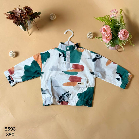Trendy Abstract Print Kids Shirt