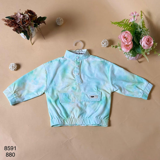 Mint Green Tie-Dye Kids Shirt