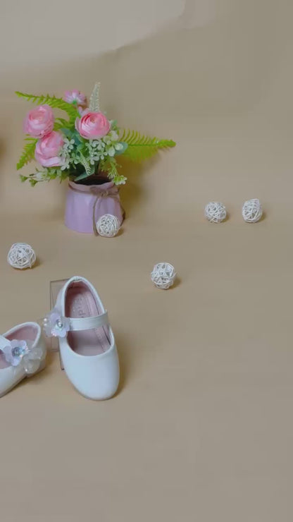 Toddler Fancy Shoes with Flowers